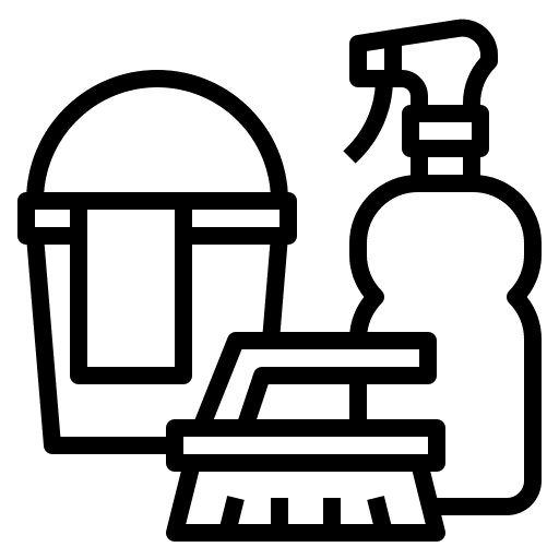 Cleaning products cleaning tools bucket housekeeping icon