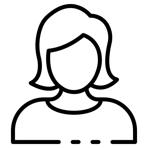 Woman profile worker avatar icon