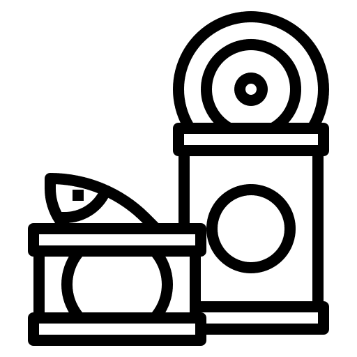 Canned food food and restaurant tuna sardine icon