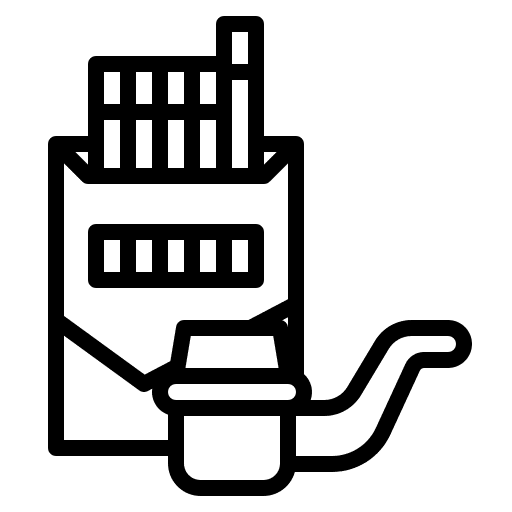 Cigarette nicotine miscellaneous pipe icon