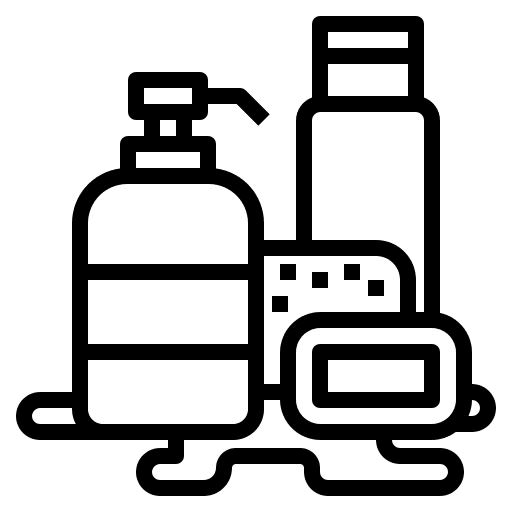 Cleaning tools wellness bathroom wash icon