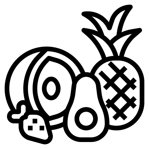 Fruits harvest grocery store fruits icon