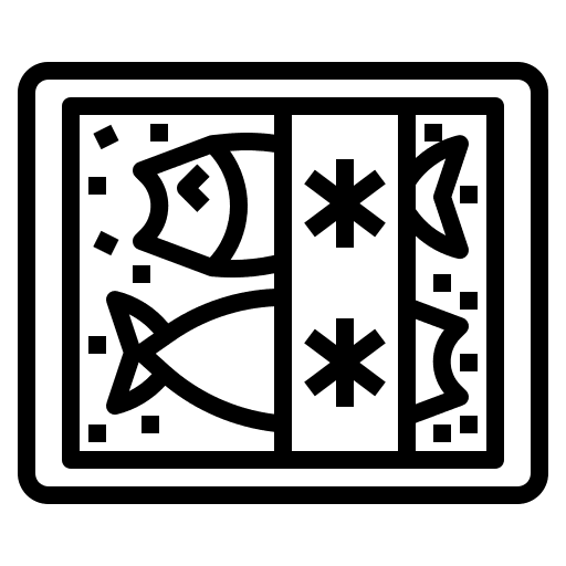 Seafood animal shell frozen icon