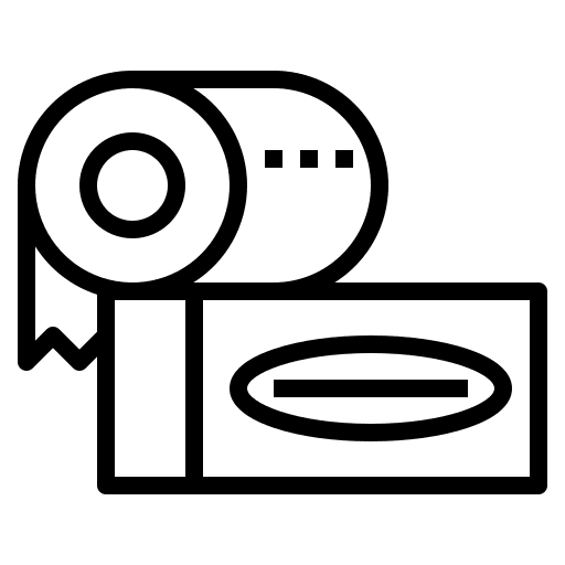 Toilet paper beauty cleaning restroom icon