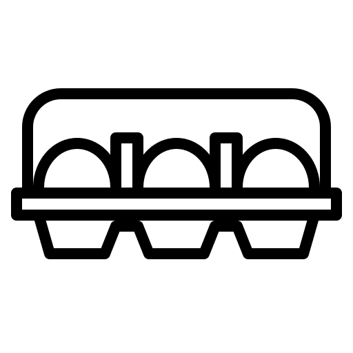 Eggs ingredient carton farm icon