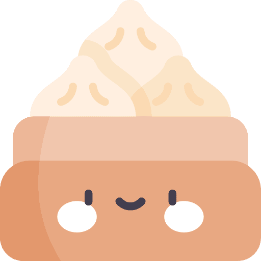 Dumpling steam asian food cooking icon