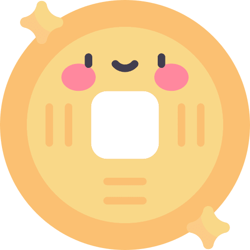 Lucky coin asia lucky coin money icon