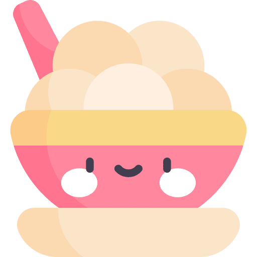 Tangyuan balls tangyuan bowl icon