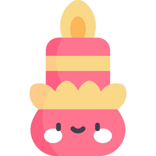 Candle flame light chinese new year icon