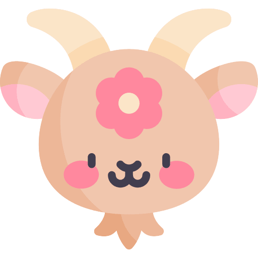 Goat chinese character goat icon