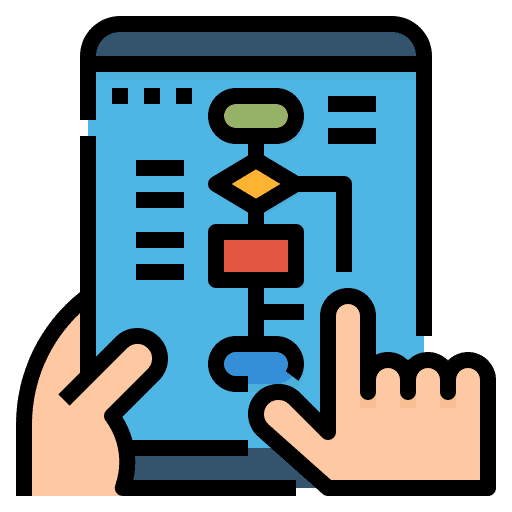 Flowchart workflow flowchart infographic icon