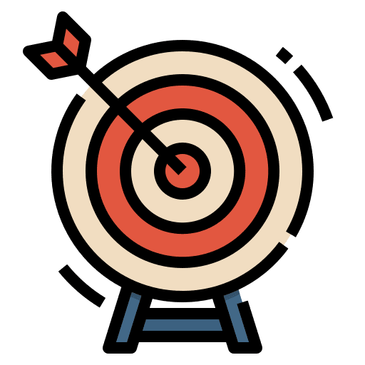 Dartboard target goal dartboard icon