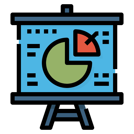 Presentation presentation report stats icon