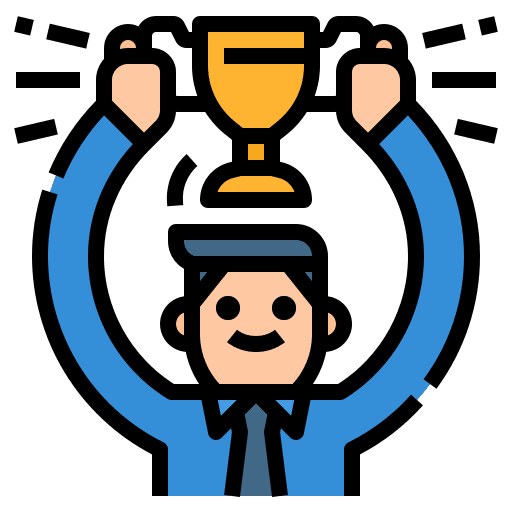 Trophy finance trophy accounting icon