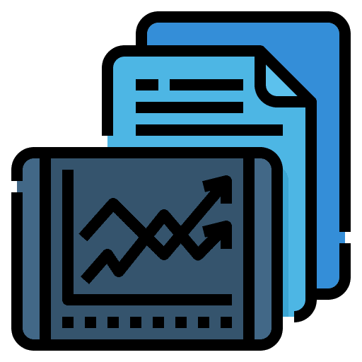 Report graph business and finance statistics icon