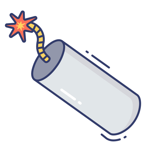 Dinamite petard bomb miscellaneous icon