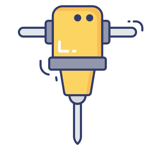 Drill tools and utensils drill construction and tools icon