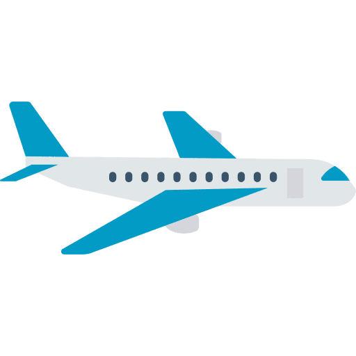 Plane airline travel transportation icon