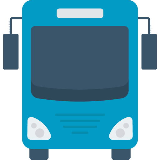 Bus public transport transportation travel icon