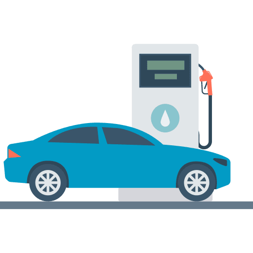 Gas station petrol gas station transportation icon