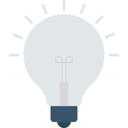 Lightbulb electronics illumination light icon