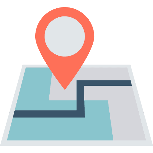 Map pointer location holder map icon