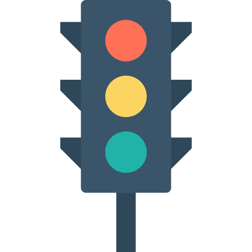 Traffic light road signaling traffic light icon