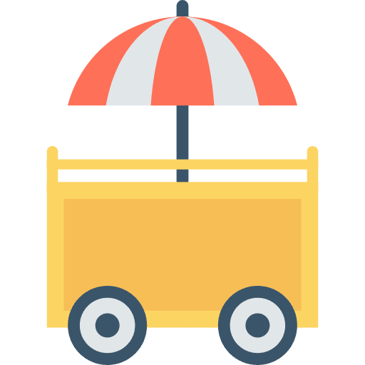Food cart street food food stand transportation icon