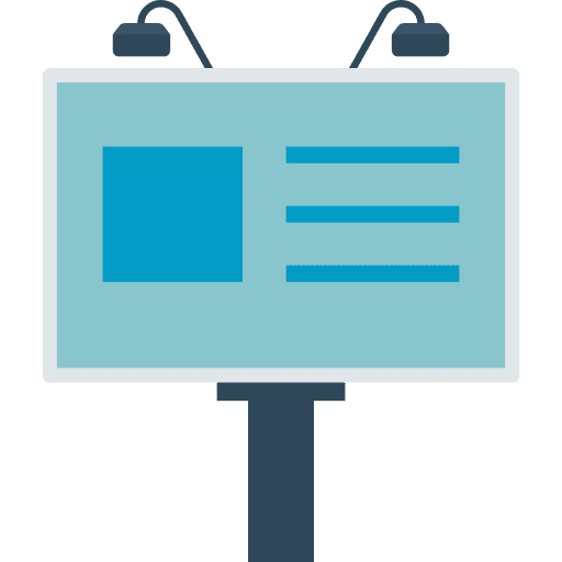 Signboard signboard advertisement billboard icon