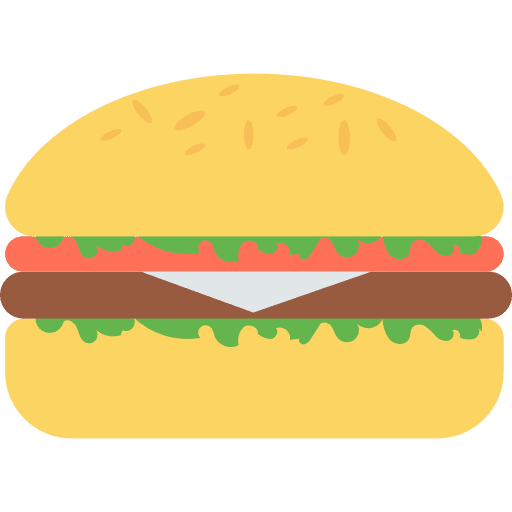Burger junk food hamburger burger icon