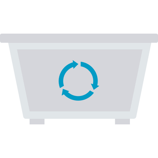 Container garbage ecology and environment rubbish icon