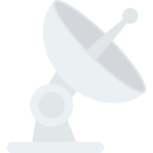 Satellite dish communications parabolic antenna satellite dish icon