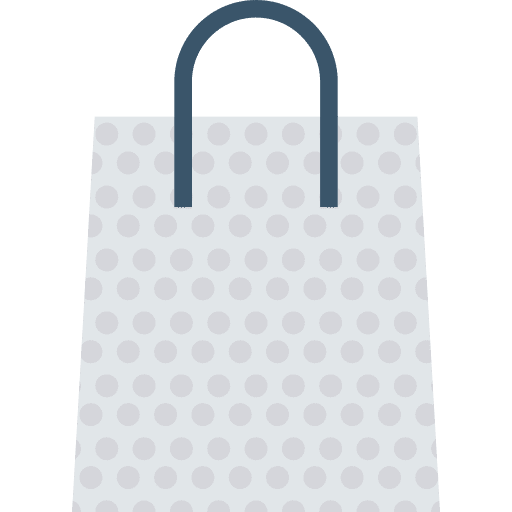 Shopping bag commerce and shopping paper bag market icon