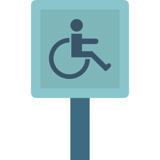 Accessibility handicap accessibility disabled sign icon