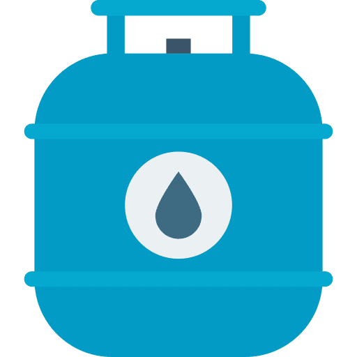 Gas cylinder fuel gas tank industry icon