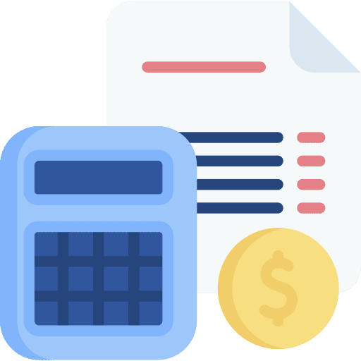 Budget calendar document budget icon