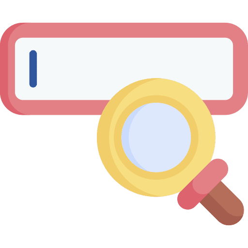 Web search engine settings search seo and web icon