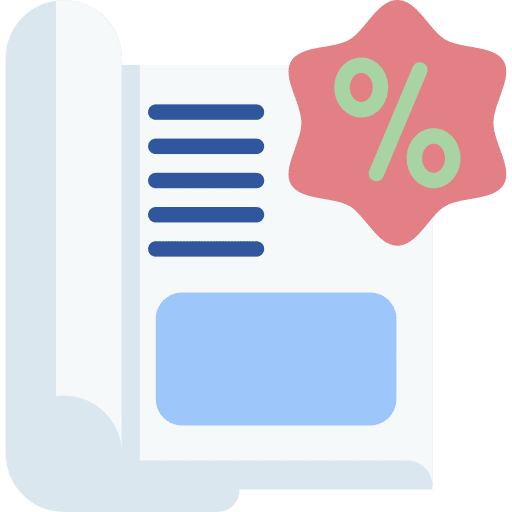 Magazine communications press news report icon