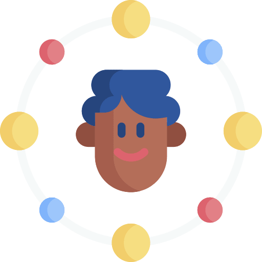 Networking networking social circle icon