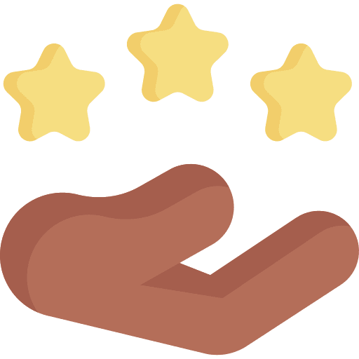 Review marketing selection star icon
