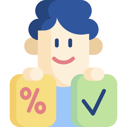 Salesman client worker customer service icon