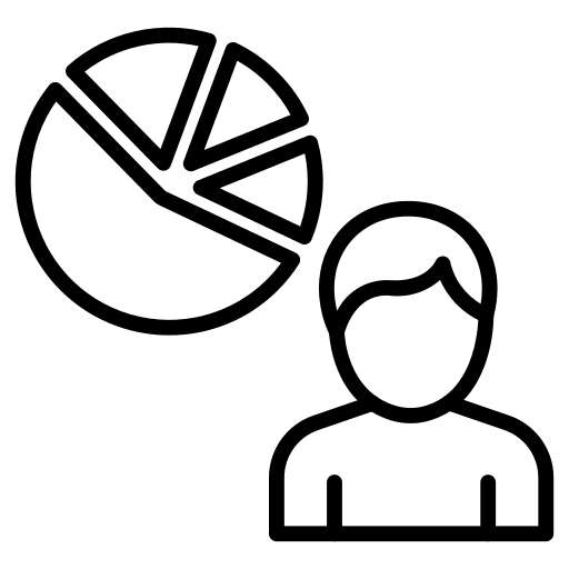 Diagram report graph businessman icon