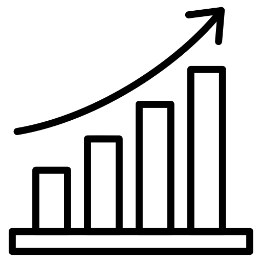 Graph chart report line bars icon