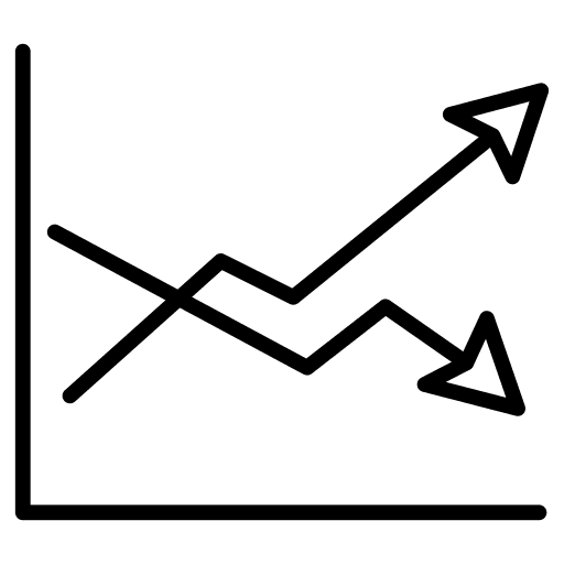 Graph growth graph infographic icon