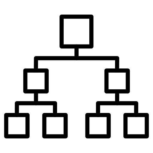 Hierarchy statistics hierarchy analytics icon