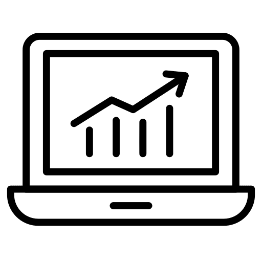 Graph business infographic analytics icon