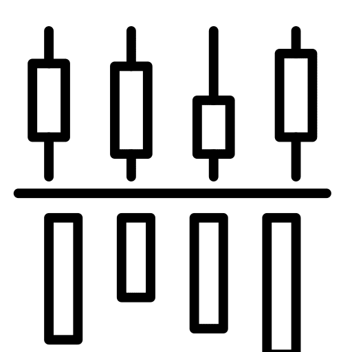 Graphic statistics report chart icon