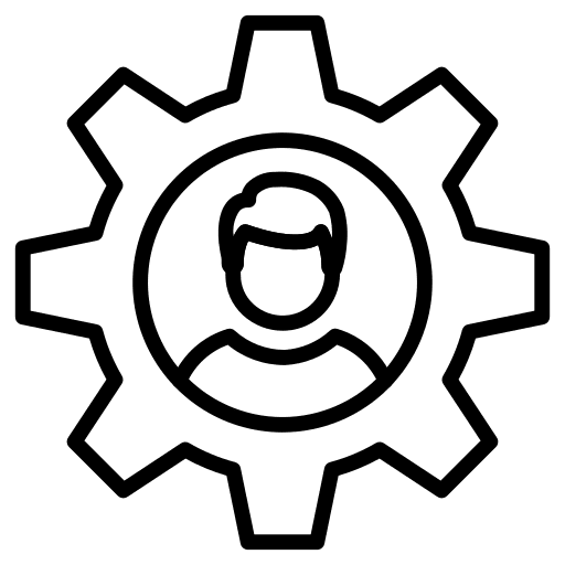 Man man gear admin icon