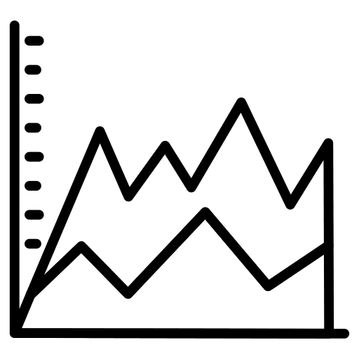 Graph graph business and finance statistics icon
