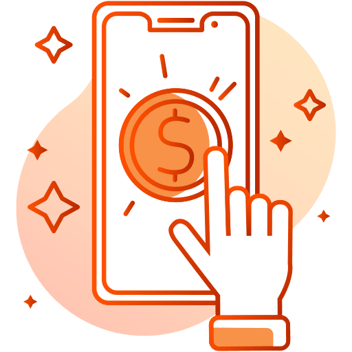 Pay per click promotion advertising business and finance icon